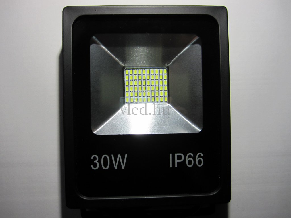 30W slim SMD LED reflektor, természetes fehér