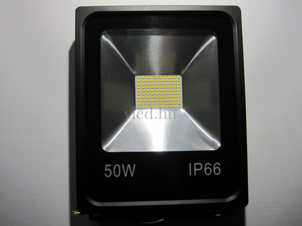 50W slim SMD LED reflektor, meleg fehér