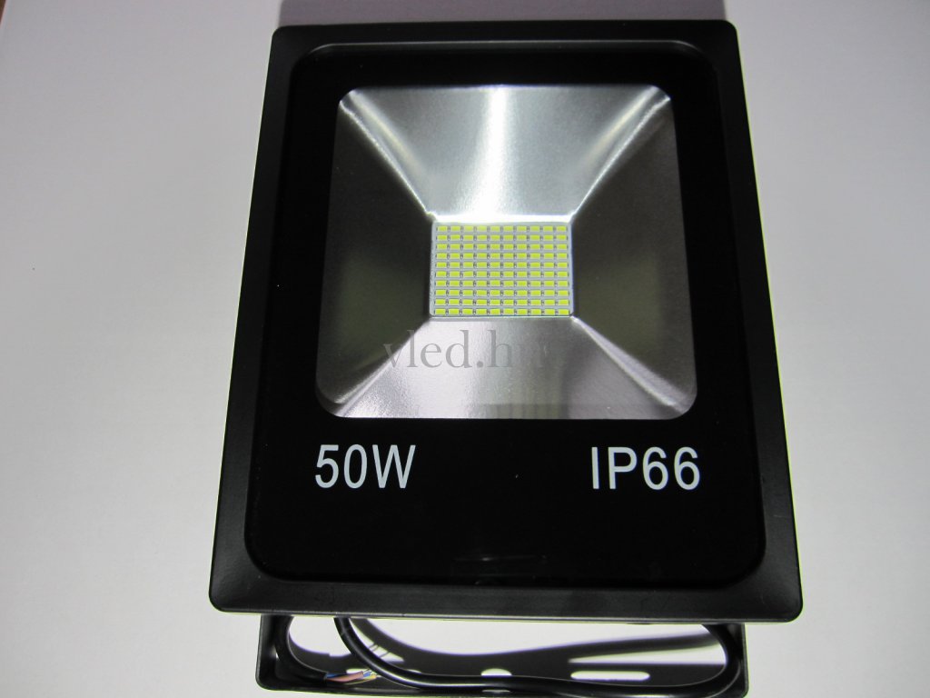 50W slim SMD LED reflektor, hideg fehér