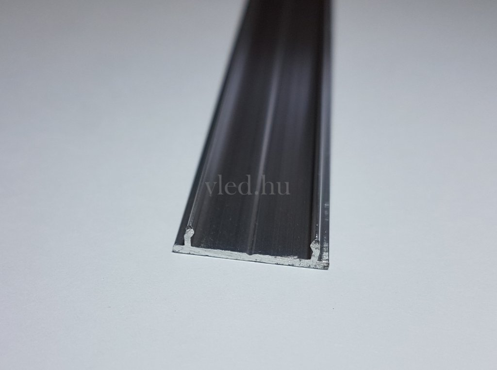Natúr Alumínium led profil 200cm, alu profilok rögzítéséhez (profil fix)