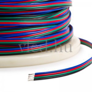 Vezeték RGB led szalaghoz 4 eres kábel