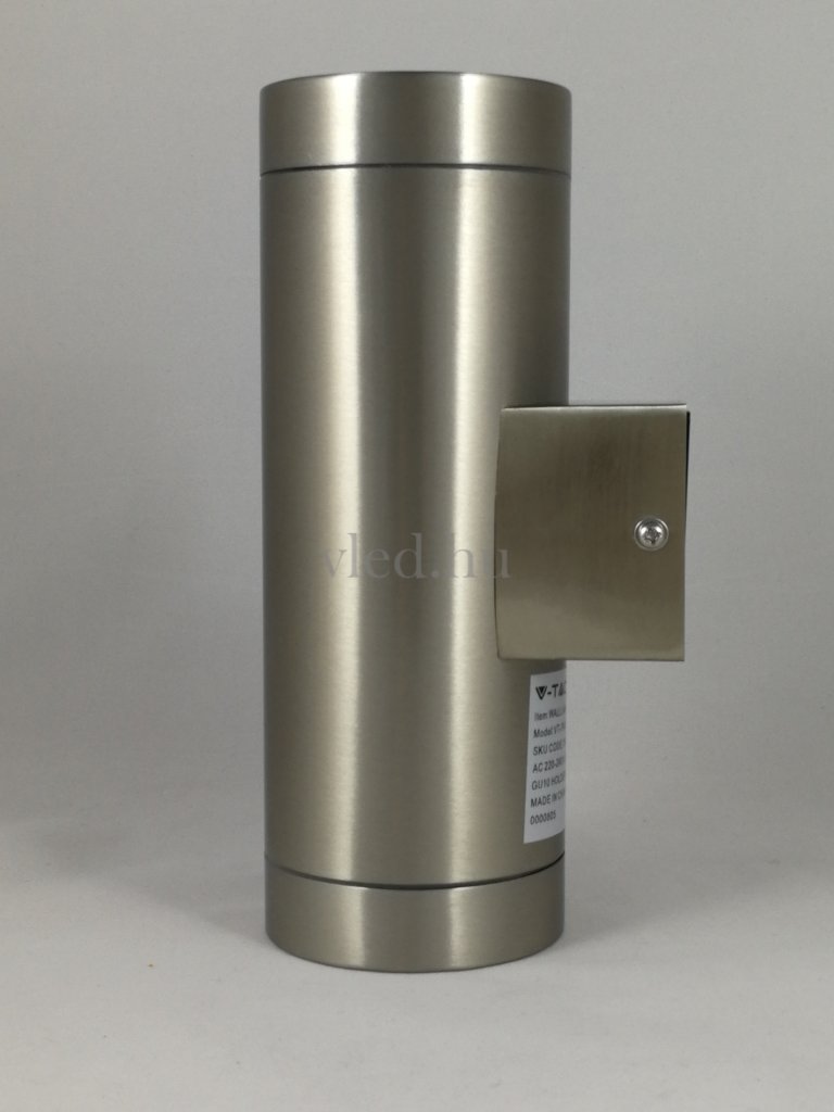 Fali  modern lámpatest Inox, 2×GU10, IP44, króm (7507)