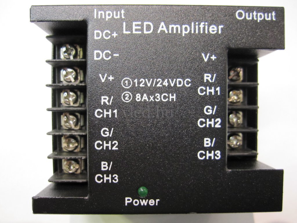 RGB vezérlő és dimmer jelerősítő 288W (6326)