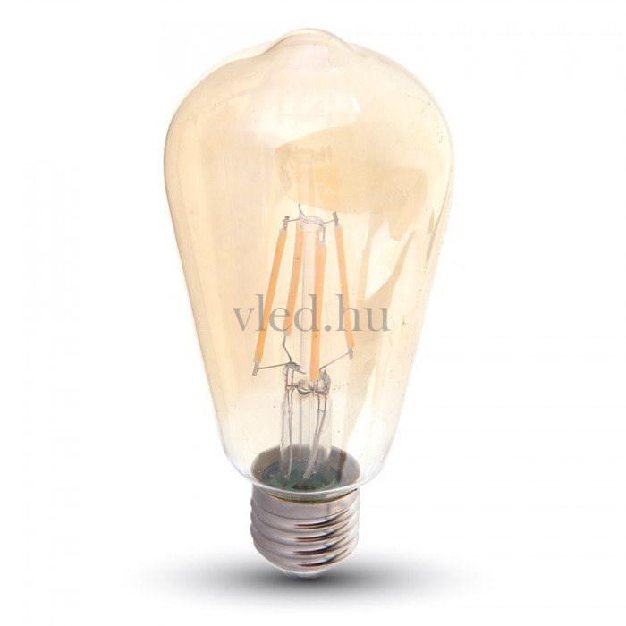 Dimmelhető Edison dekor LED izzó, 4W, ST64, 2200K, E27 (VT-4368)