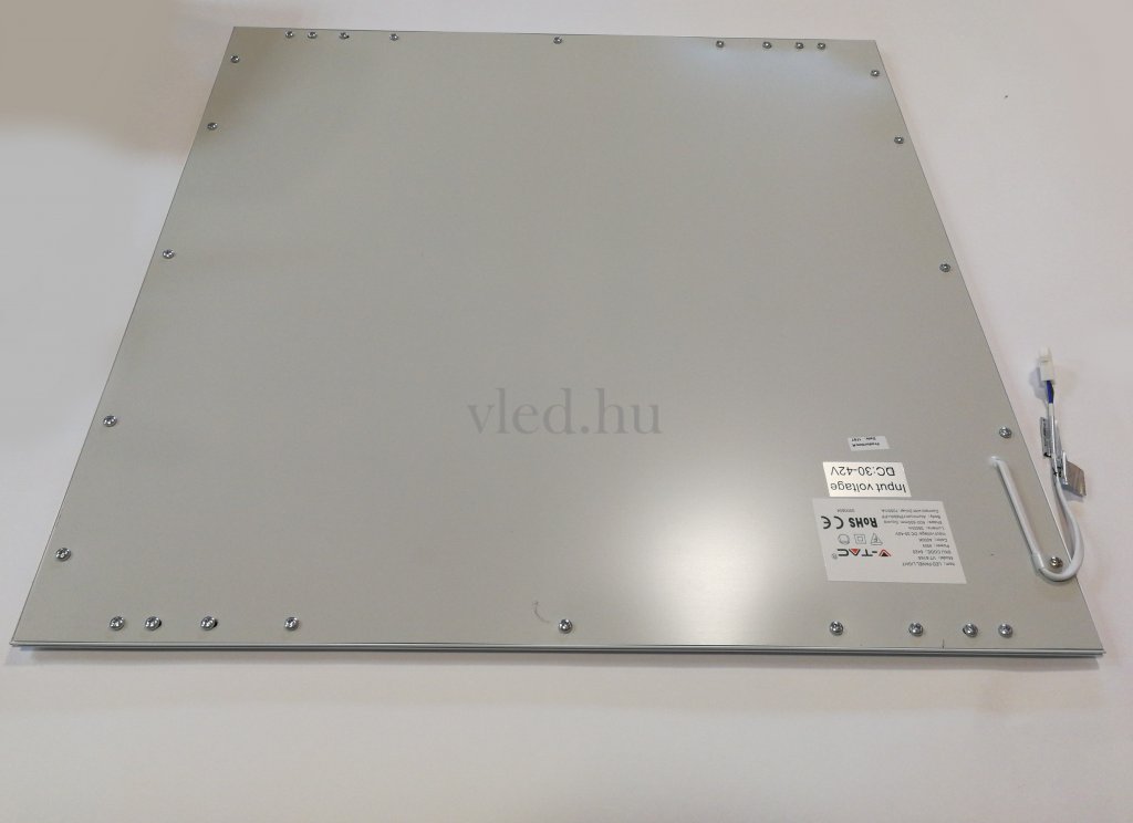 45W LED panel 60x60 cm 6400K (595x595 mm, hideg fehér) (VT-60256)