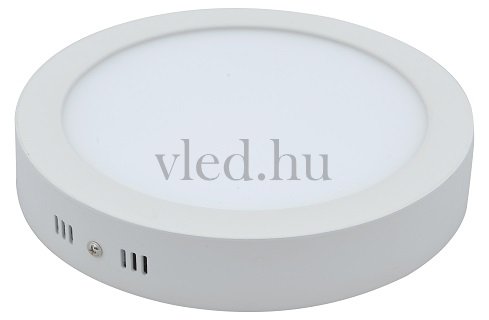 Falra szerelhető 24W-os, kör alakú LED panel természetes fehér (2249)