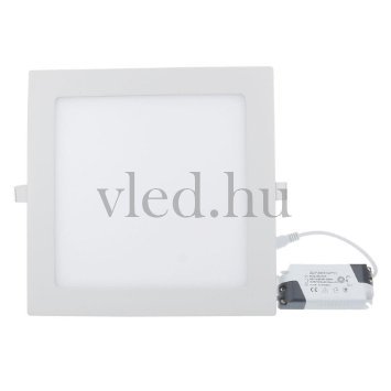 12W mini led panel négyzet alakú, opál üveg, természetes fehér (2451)
