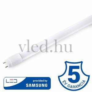 T8 18W 120cm G13 led fénycső, Samsung Chip, Nano plastic bura, Hideg fehér, 6400K, 1700 lumen (655)