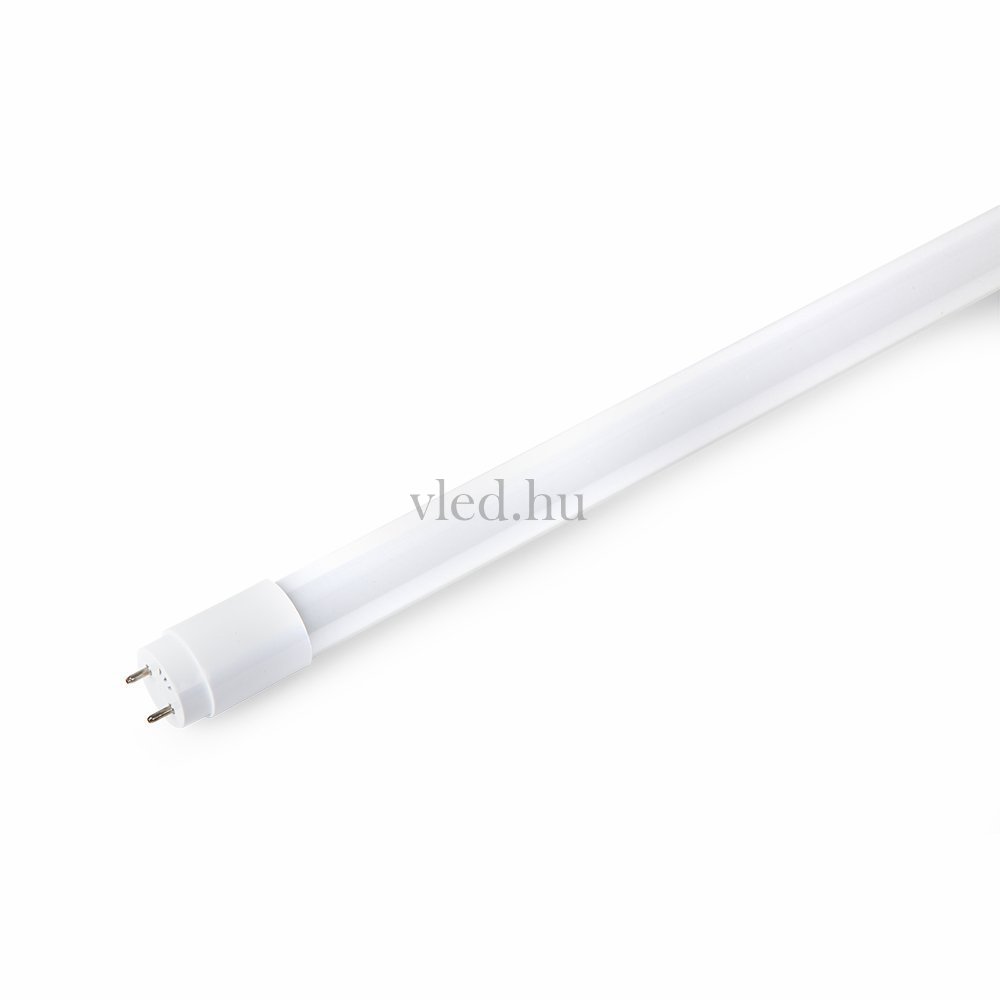 T8 18W 120cm G13 led fénycső, Nano plastic bura, fix érintkező, Természetes fehér (4000K, VT-6273)