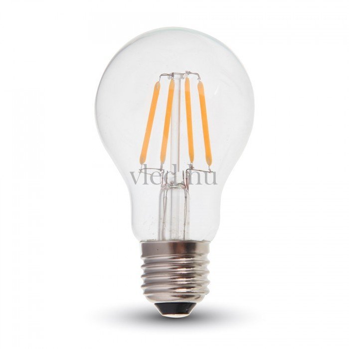 4W Filament Dimmelhető led, A60, E27, 320 lumen, meleg fehér (VT-4364)