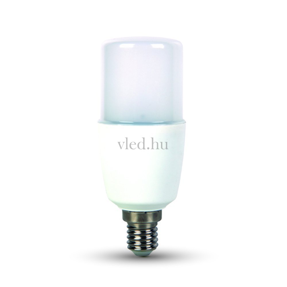 9W-os Led lámpa, T37, E14 foglalat, meleg fehér (VT-7173)
