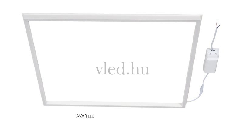 40W-os világító keret kazettás álmennyezetbe (60x60, Avar led panel, 3600 Lumen, 26770)