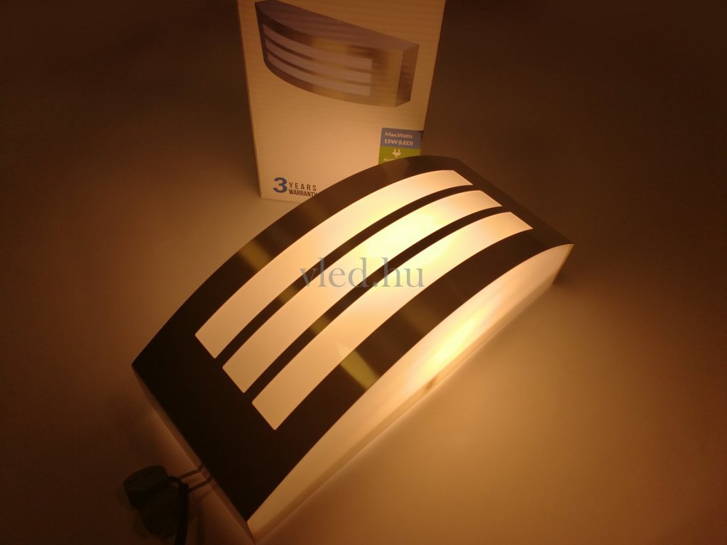 Kültéri fali lámpa E27 foglalattal IP44 (7514)