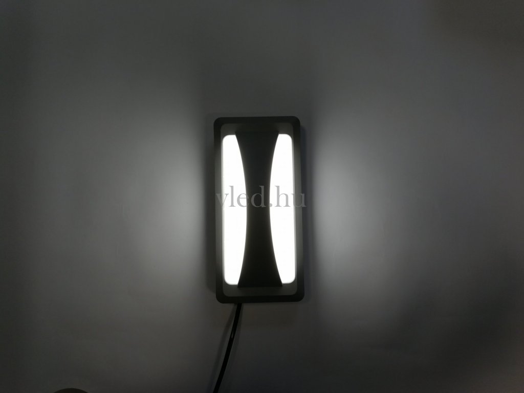 12W Szürke Kültéri Fali Lámpa Természetes Fehér, IP65 (8246)