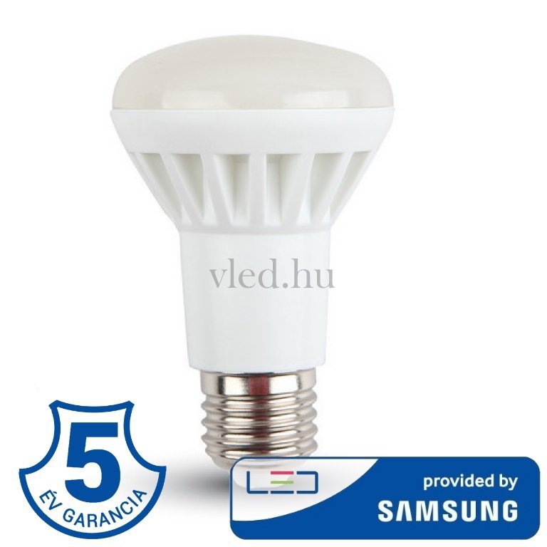 8W R63 Led lámpa Meleg Fehér, Samsung Chip, 5 Év Garancia(141)
