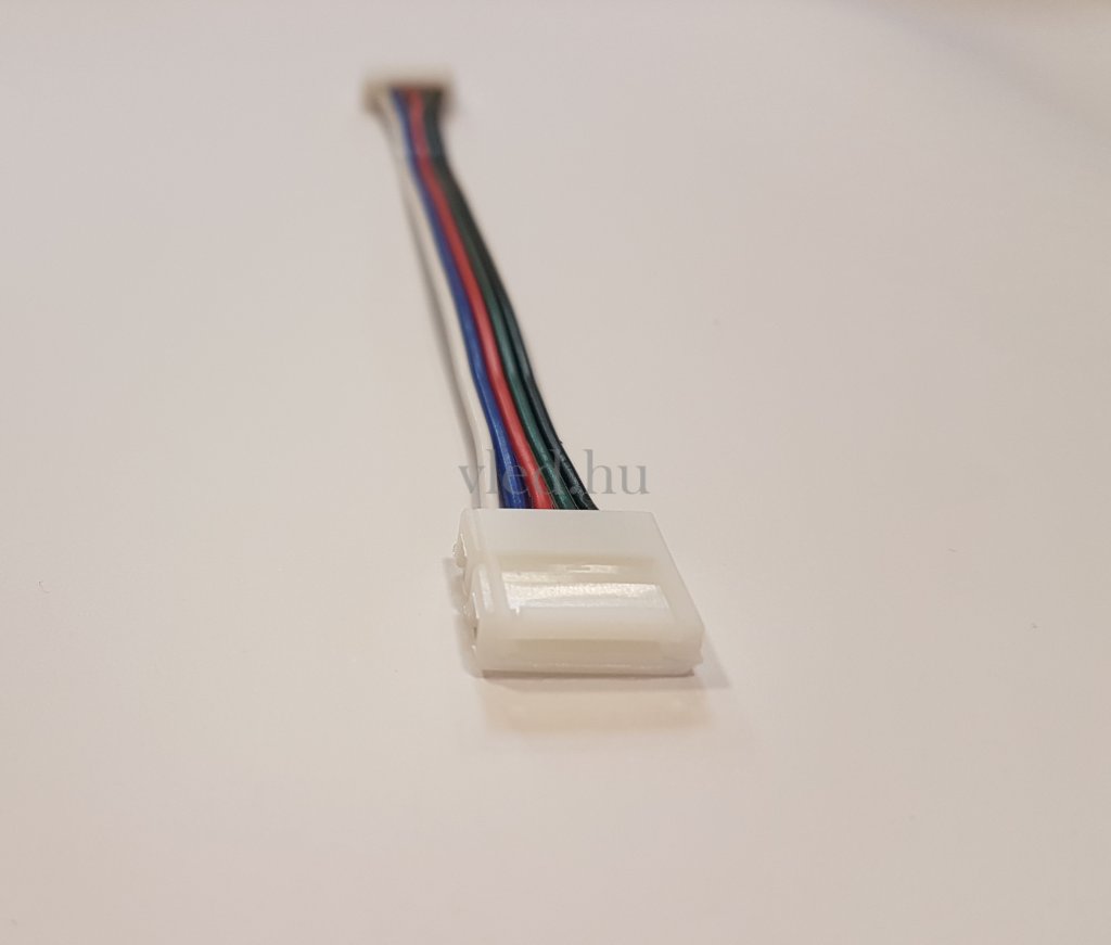 Forrasztásmentes betáp kábel vagy sarokelem RGBW szalagokhoz (6618)