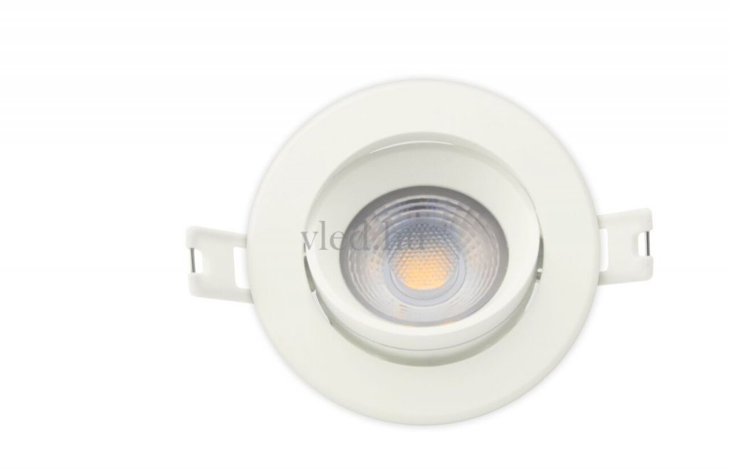 Tungsram LED 6W mélysugárzó, kör alakú, meleg fehér, dönthető (93066765-93107544)
