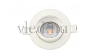 Tungsram LED 6W mélysugárzó, kör alakú, meleg fehér, dönthető (93066765-93107544)