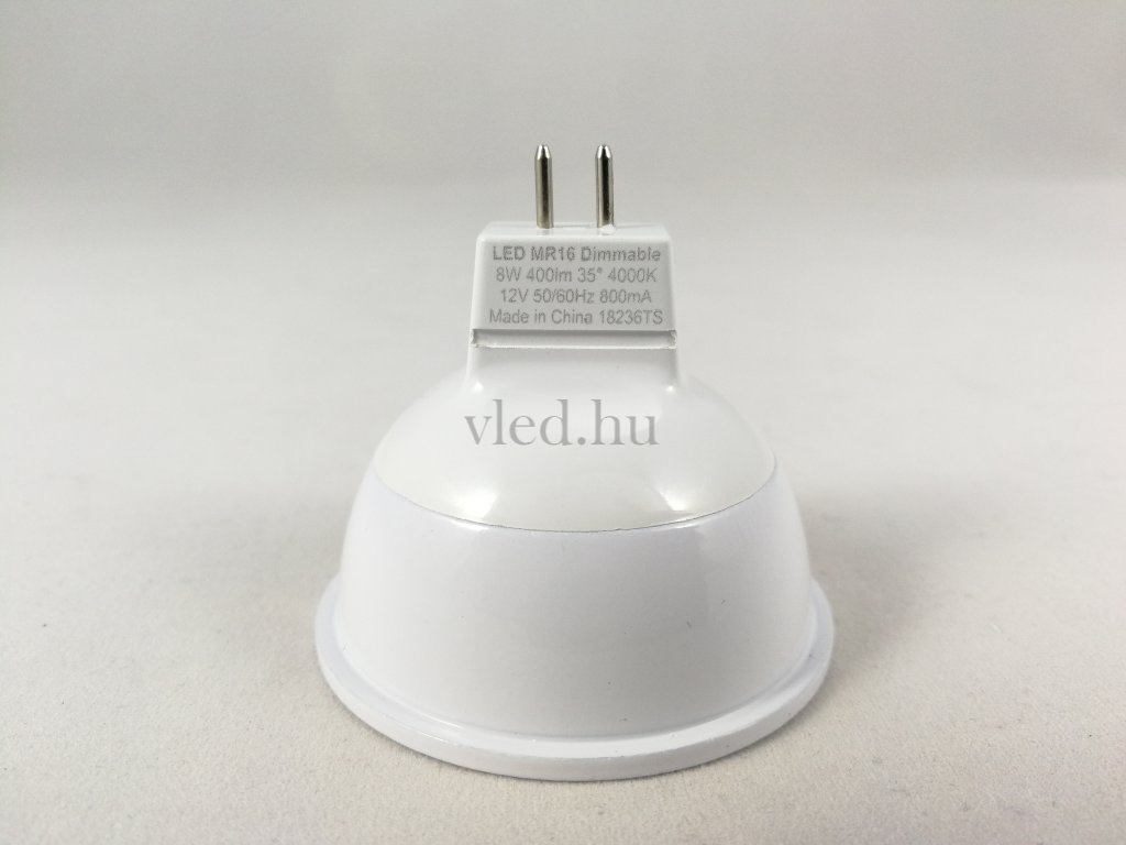 8W GE Led Precise Fényerőszabályozható MR16 spot lámpa, Természetes Fehér (93061065)