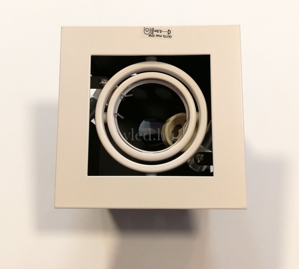 Kanlux MERIL DLP-50-W Besüllyeszthető, Dönthető, Fehér Színű, GU10 spot lámpatest (26480)