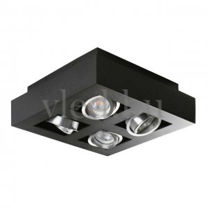 Kanlux STOBI DLP 450-B lámpatest, mennyezeti, billenthető, 4xGu10 foglalat, fekete ház (26836)