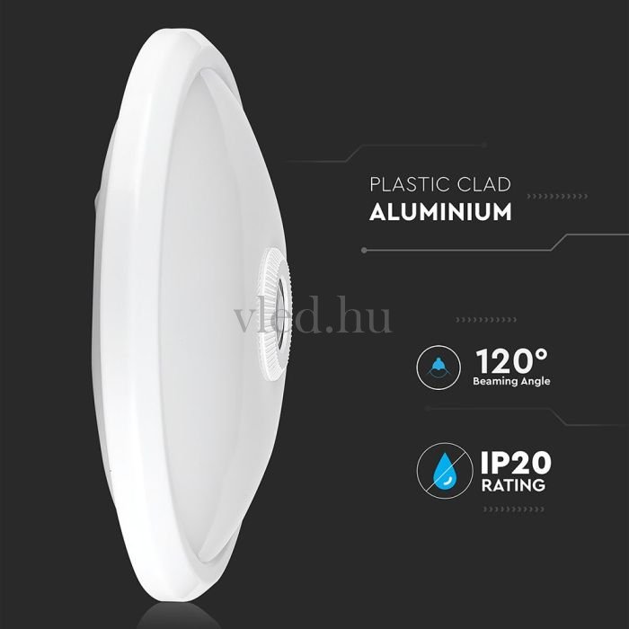 12W LED mennyezeti UFO lámpa, természetes fehér, mozgásérzékelős, 4000K (SKU 21808)