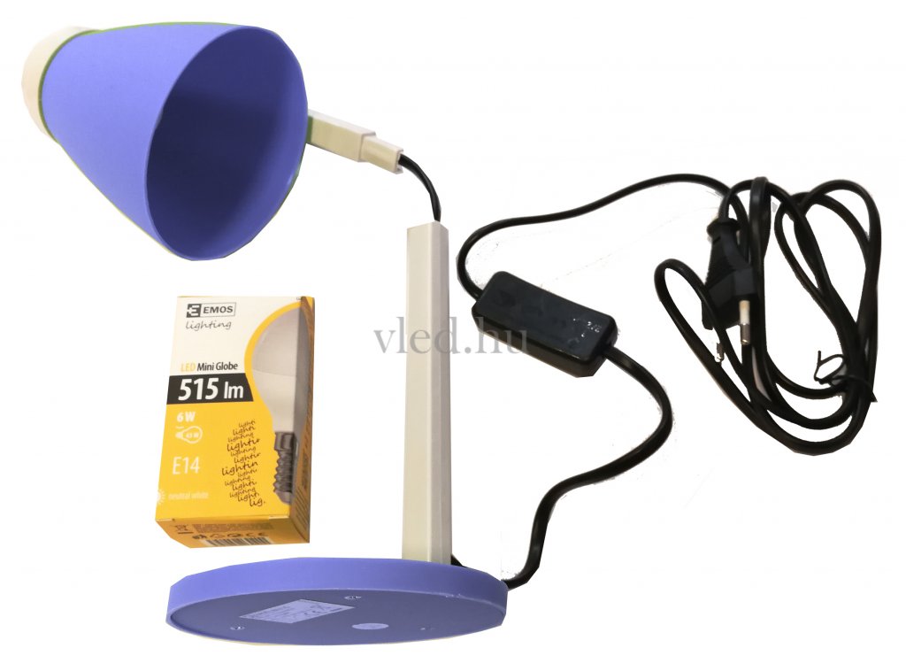 Emos Lolli Asztali Lámpa led fényforrással, Kék színű (Z7597B)