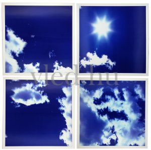 45W 3D Égbolt/Sky Led panel, 60x60cm, Hideg Fehér (2780) 