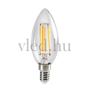 Kanlux XLED 4,5W Gyertya Filament Retro LED izzó (E14, 470 lumen, meleg fehér) - 29618?new=3