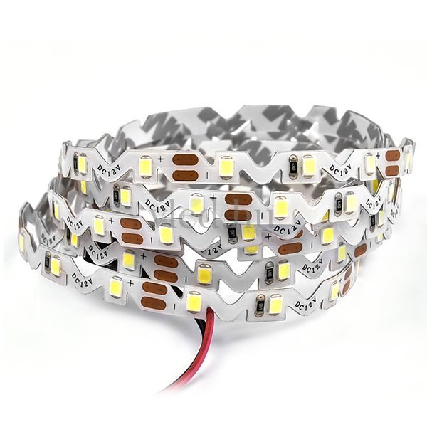 Hajlítható LED szalag SMD 2835 típusú (12V, 4000K - Természetes fehér, beltéri, másnéven:cikk-cakk vagy 'S' szalag) - 4546