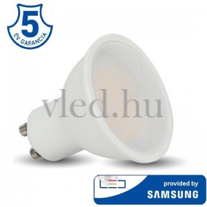 5W SMD LED spot, GU10 foglalat, 400 Lumen, hideg fehér, 6400K, Samsung chip (203)