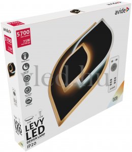 Avide Design Mennyezeti LED Lámpa Levy 73W, vezeték nélküli RF Távirányítóval, állítható színhőmérséklet és fényerő - A3765?new=3