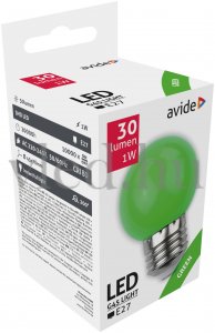 Avide Dekor SMD LED fényforrás G45 1W E27 Zöld - A5882?new=3